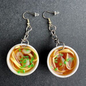 Ramen Noodle Bowl Earrings